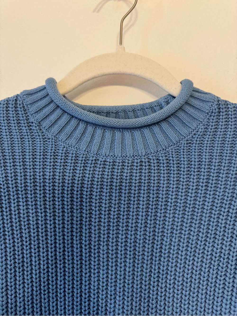 Abercrombie & Fitch Light Blue Chunky Knit Sweater - Picture 5 of 8